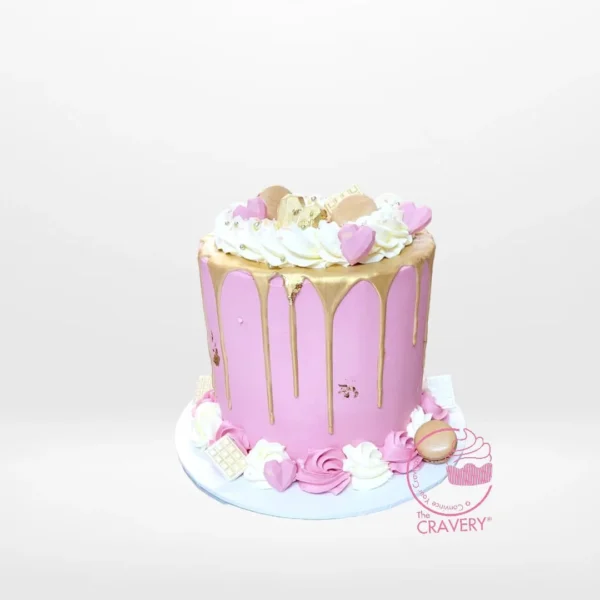 Elegant 80th Birthday Cake from The Cravery, custom handcrafted celebration cake at our cake shop in Mere Green.