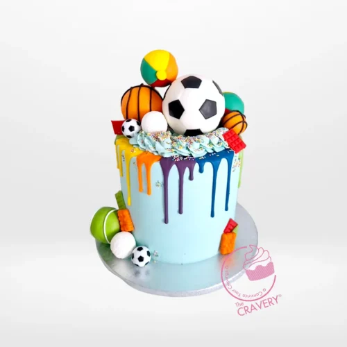 A Ball Cake from Cravery's birthday cake Walsall service – A whimsical and delicious centerpiece for your celebration.