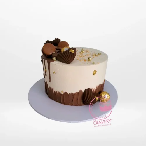 A Cake Chocolate by The Cravery, rich handcrafted chocolate celebration cake available for birthday cakes in Birmingham UK.
