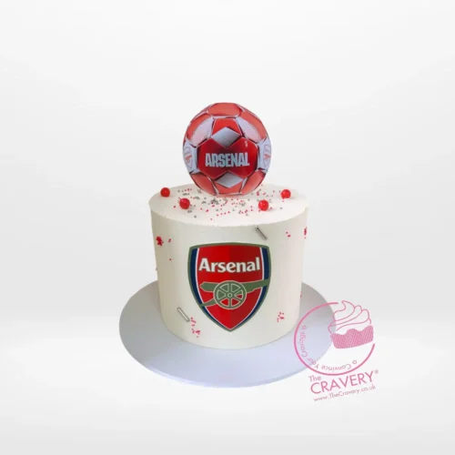 Arsenal Birthday Cake – A striking cake with Arsenal FC decor, perfect for Birmingham parties.