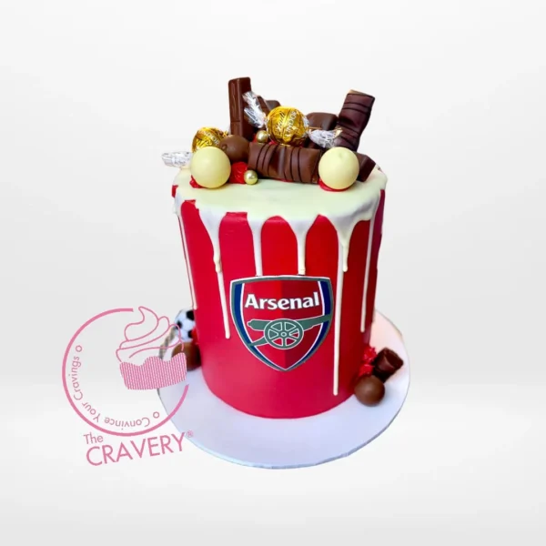 Arsenal Football Cake, birthday cakes delivered Birmingham