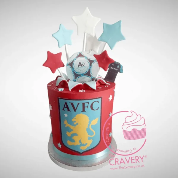 Aston Villa Birthday Cake from Cravery’s cake shop Birmingham