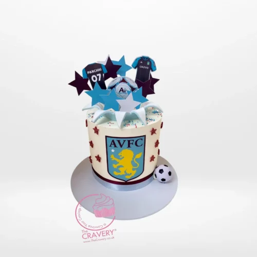 Aston Villa Cake from Cravery’s cake shop Birmingham