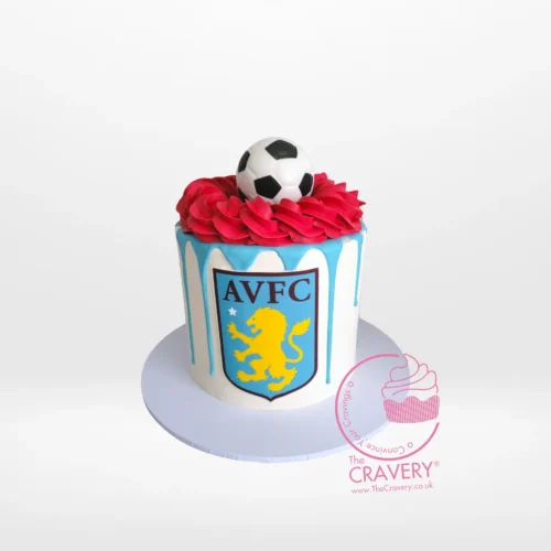 Aston Villa Cake Ideas by The Cravery, handcrafted football-themed cakes from our cake shop on Witton Road.