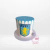 Aston Villa Drip Cake from Cravery's cake shop Birmingham – A stylish cake to celebrate your Aston Villa pride.