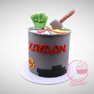 Avengers Cake from Cravery's Cakes Delivered Birmingham Service. A superhero-themed cake for any celebration.