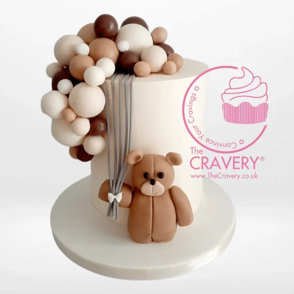 Baby Shower Cake With Baloons from Cravery’s cake shop Birmingham