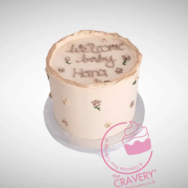 Babyshower Cake in Floral from Cake Shop Birmingham