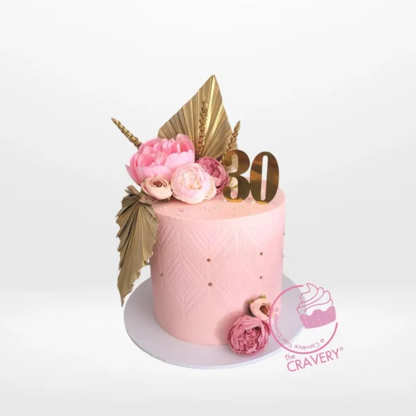 Birthday 30 Cake from Carvery's cake delivery Birmingham service – A custom creation for a milestone birthday celebration.