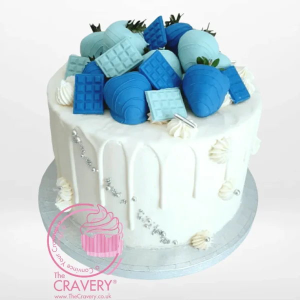 Elegant birthday cake for dad crafted by The Cravery Cake Shop in Birmingham, decorated with warm tones and stylish details.