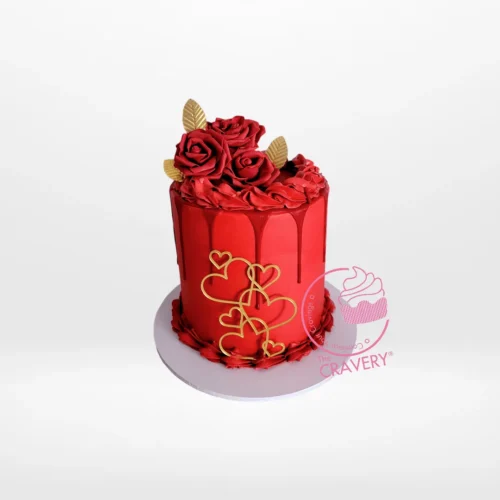 Birthday Cake for Women by The Cravery elegant handcrafted celebration cake available for cakes delivered in Birmingham.