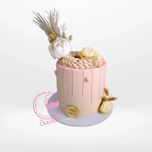 Birthday Cake Nude from birthday cakes Solihull – An elegant celebration treat with subtle tones.