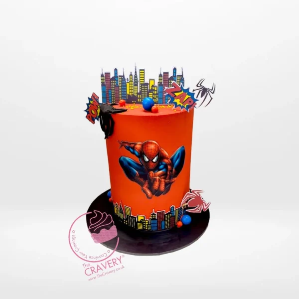 Birthday Cake of Spiderman – A superhero cake with Spider-Man design, available at our best bakery Birmingham.