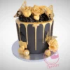 Black and Gold Drip Cake from Cake Shop Birmingham