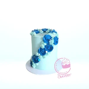 Blue Birthday Cake, cakes delivered Birmingham