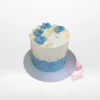 Blue Cake Birthday – A stunning blue cake with delicate decorations for birthday celebrations in Birmingham.