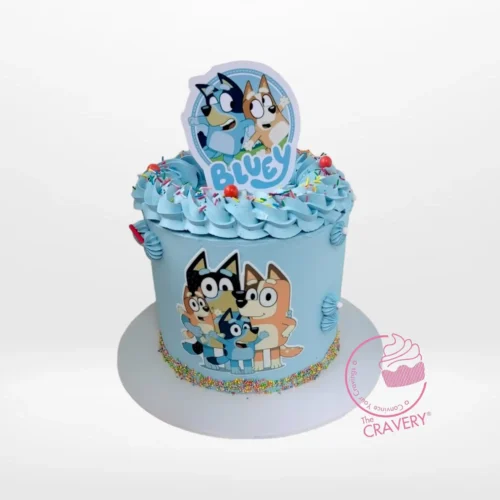 Bluey Cake from Cravery’s cake shop Walsall