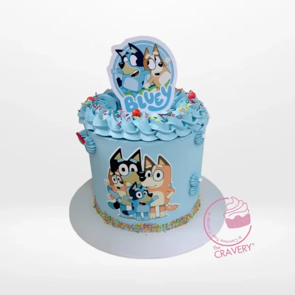 Bluey Cake from Cravery’s cake shop Walsall