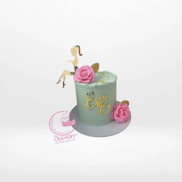 Bridal Shower Cake – A beautifully adorned cake with floral details and pastel colors, perfect for bridal showers in Birmingham.