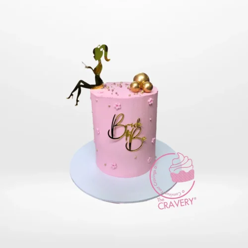 Bride to Be Cake by The Cravery, elegant pre-wedding cake handcrafted in Birmingham.