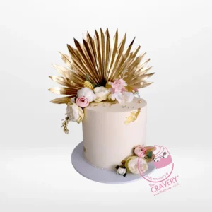 Pink and white Buttercream Flower Cake from Cravery, the Best Bakery Birmingham. A sophisticated design for your special celebration.