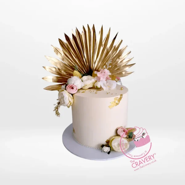 Pink and white Buttercream Flower Cake from Cravery, the Best Bakery Birmingham. A sophisticated design for your special celebration.