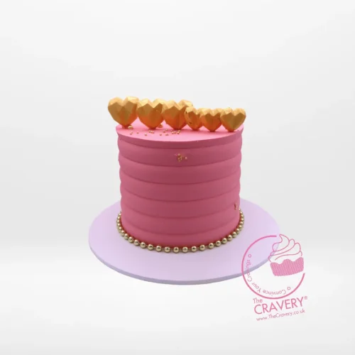 Cake Birthday Pink from Cravery's Cake Shop Birmingham, the perfect cake for a special occasion.