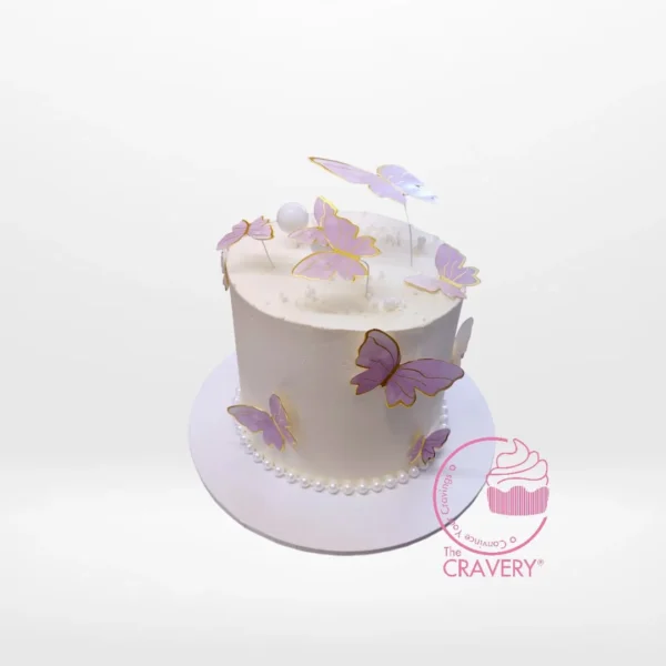 Cake Butterflies from Cravery’s cakes delivered Birmingham
