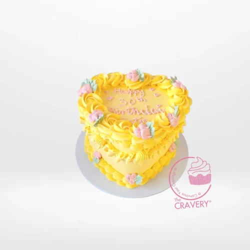 Cake Heart – A delightful and sweet cake from Cravery's cake shop Solihull.