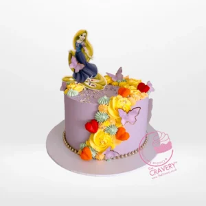 Cake of Rapunzel from Cravery's Birthday Cakes Birmingham Collections. A magical cake to bring Rapunzel's world to life.