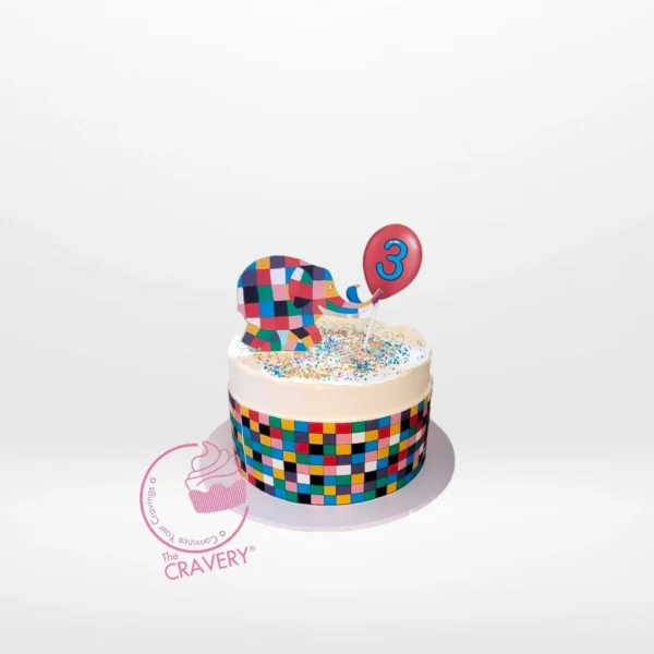 Cake with Elephant – A charming elephant-themed cake, perfect for celebrations in Birmingham.