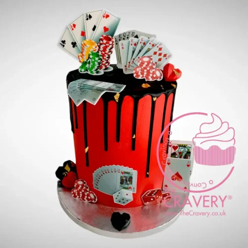 Casino Cake from Cravery’s birthday cakes Birmingham