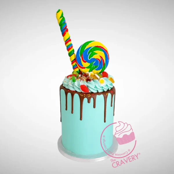 Chocolate Birthday Cake by The Cravery, handcrafted luxury cake available from our cake shop in Moseley.