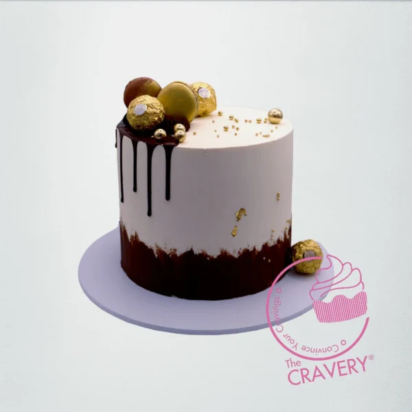 Chocolate Drip Cake from Cravery's cake shop Birmingham – A decadent creation perfect for any occasion.