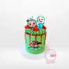 Cocomelon Cake Designs from Cravery's birthday cake delivery Birmingham service – A vibrant and playful cake perfect for children’s celebrations.