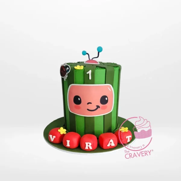 Cocomelon Cakes from Cravery’s birthday cakes Solihull