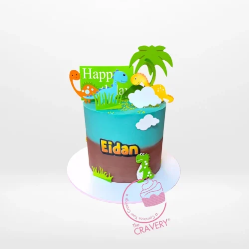 Dinosaur Birthday Cake from Cravery’s cake shop Birmingham