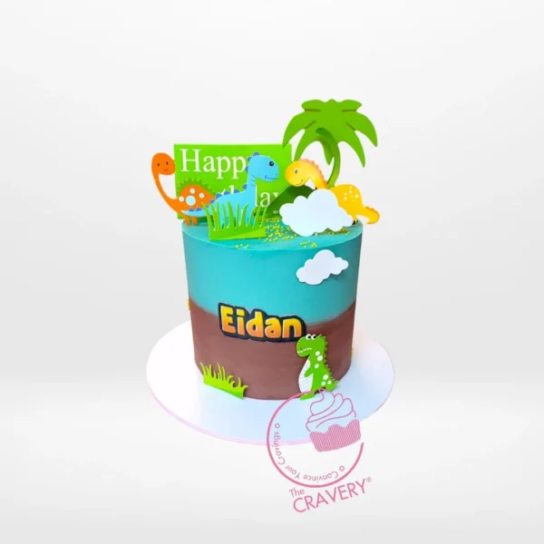 Dinosaur Birthday Cake from Cravery’s cake shop Birmingham