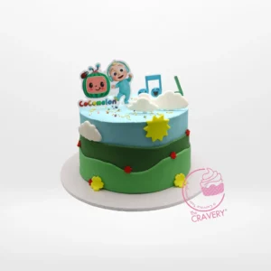 Easy Cocomelon Cake from Cravery’s birthday cakes delivered Birmingham