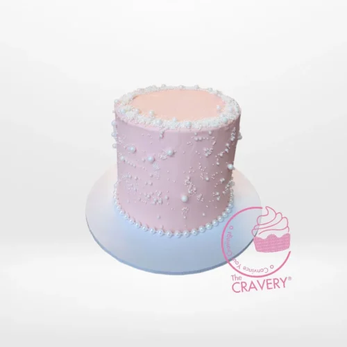 Edible Pearls Cake from birthday cakes Birmingham – A luxurious dessert adorned with edible pearls.