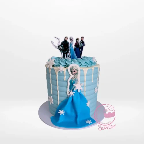 Elsa from Frozen Birthday Cakes from Carvery's birthday cake delivery Birmingham service – A custom creation for a magical celebration.