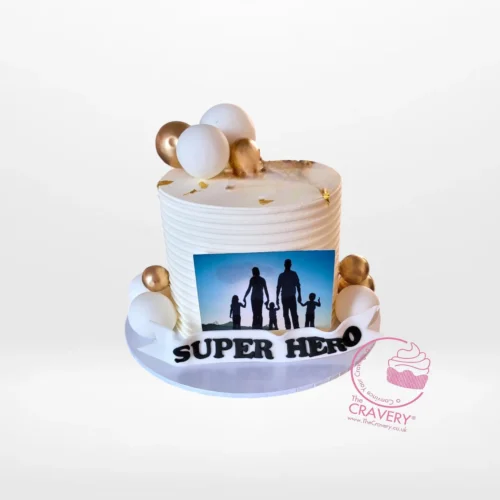 Birthday Cake for Father by The Cravery, handcrafted 6-inch, 3-layer design available for cake delivery in Birmingham.