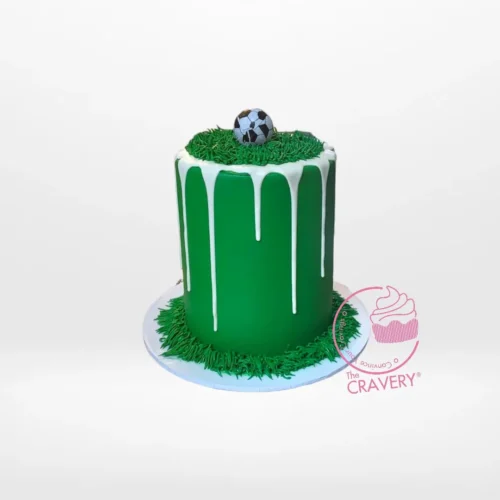 Football on a Cake by The Cravery, handcrafted sports-themed celebration cake by expert cake artists near Solihull.