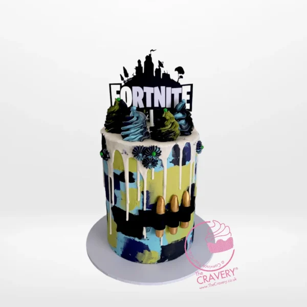 Fortnite Cake – A game-themed celebration cake from Cravery's cake delivery Birmingham service.