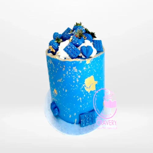 Galaxy Chocolate Cake by The Cravery, handcrafted cosmic-themed chocolate cake from the best bakery in Birmingham.