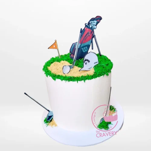 Golf Cake from cake shop Birmingham – A sweet celebration for golf lovers.