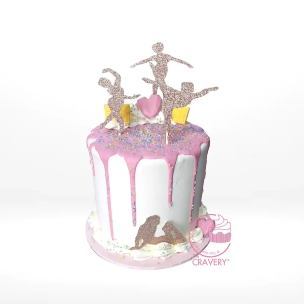 Gymnastic Cake – A vibrant and dynamic cake featuring gymnastics-themed decorations for celebrations in Birmingham.
