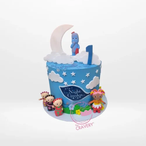 In the Night Garden Cake from Cravery's birthday cake Walsall service – A delightful and whimsical treat for fans of the show.
