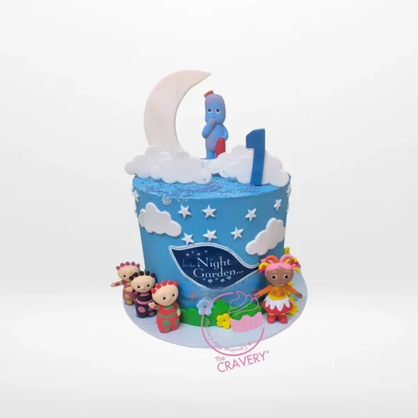 In the Night Garden Cake from Cravery's birthday cake Walsall service – A delightful and whimsical treat for fans of the show.