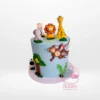 Jungle Theme Birthday Cake from Cravery's Cake Artist Solihull. A custom creation designed to bring the jungle to life for your celebration.